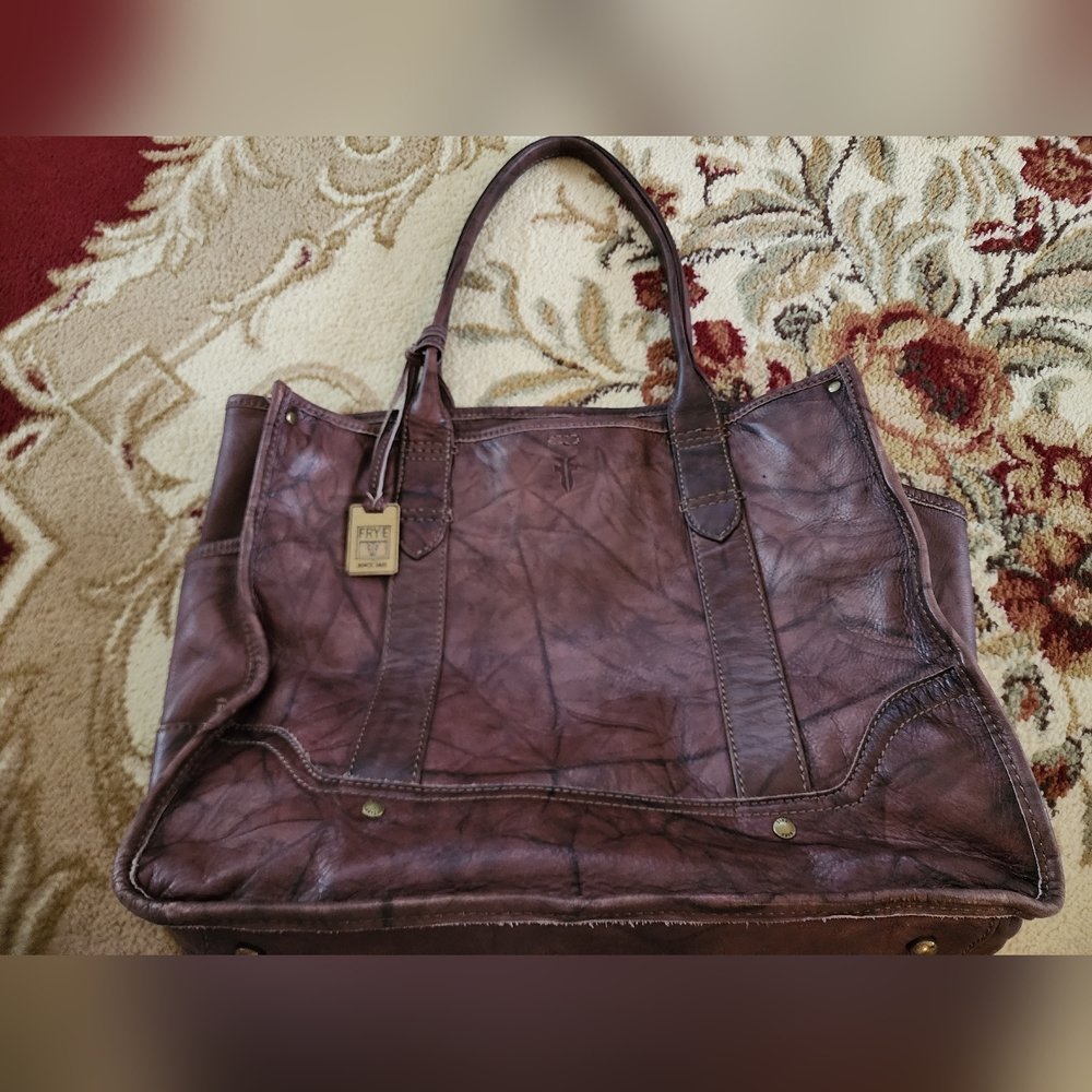 Frye Brown Leather Tote Bag
